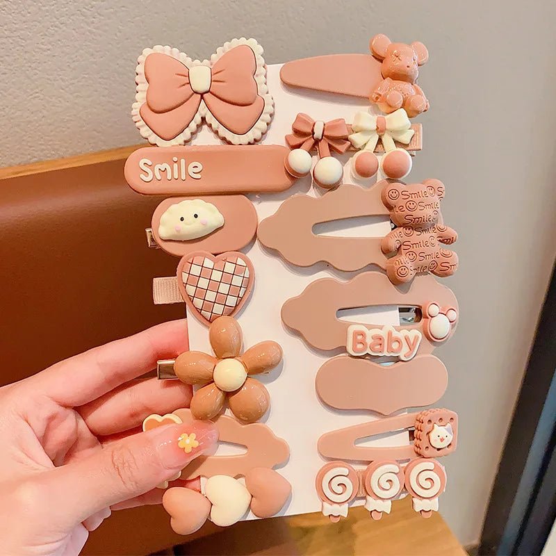 14PCS Set Fashionable French Hair Clips - Side Barrettes - itzy bitsy