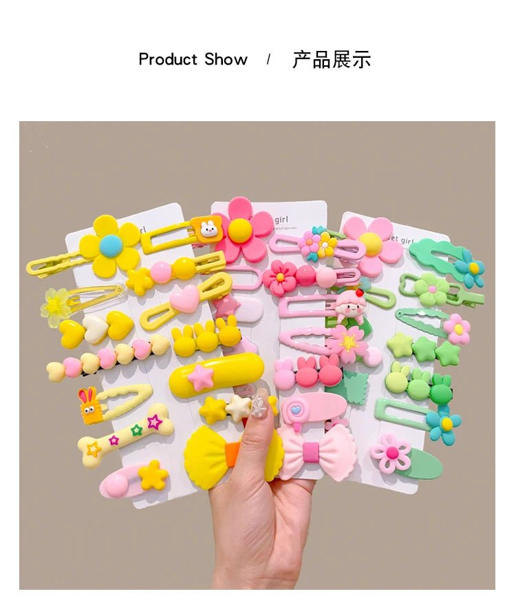 14PCS Set Fashionable French Hair Clips - Side Barrettes - itzy bitsy