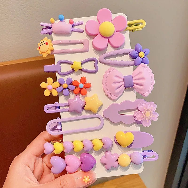 14PCS Set Fashionable French Hair Clips - Side Barrettes - itzy bitsy