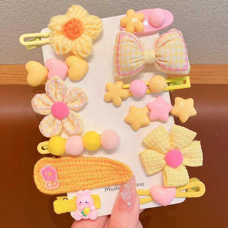 14PCS Set Fashionable French Hair Clips - Side Barrettes - itzy bitsy