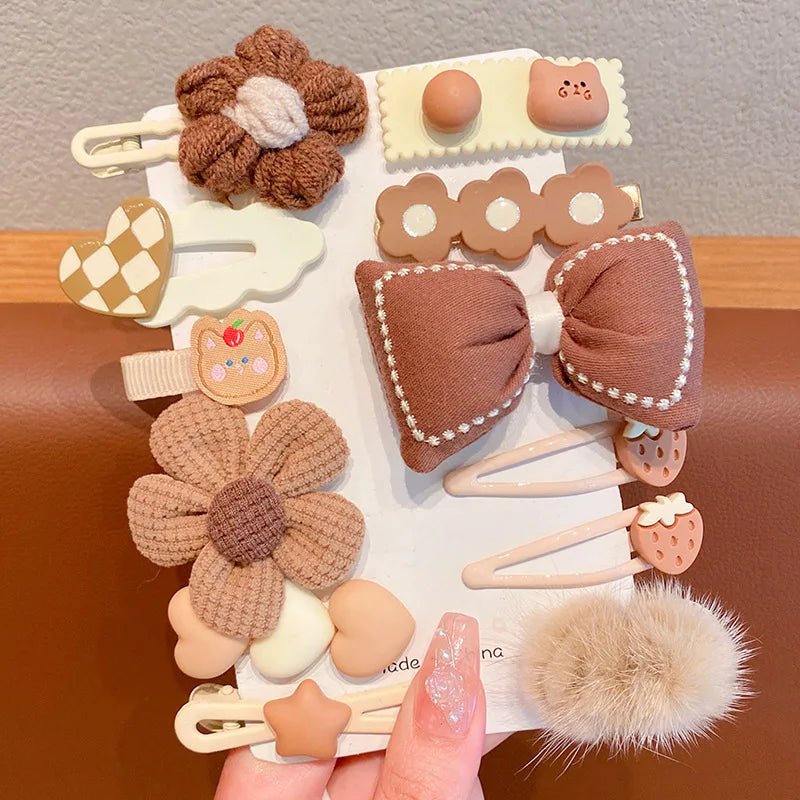 14PCS Set Fashionable French Hair Clips - Side Barrettes - itzy bitsy