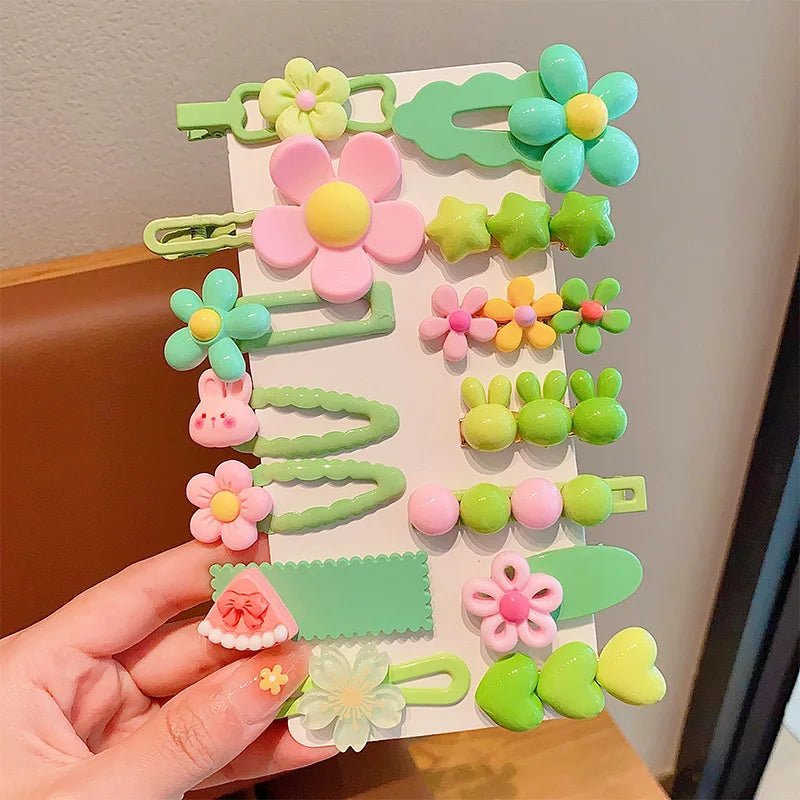 14PCS Set Fashionable French Hair Clips - Side Barrettes - itzy bitsy