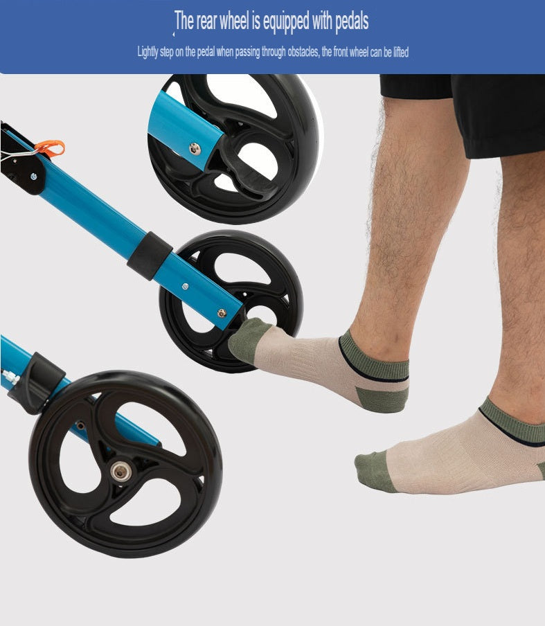 Multi-functional Elderly four-wheel Walker