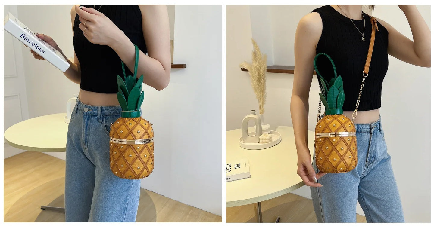 Women's Pineapple Shaped Novelty Crossbody / Handbag