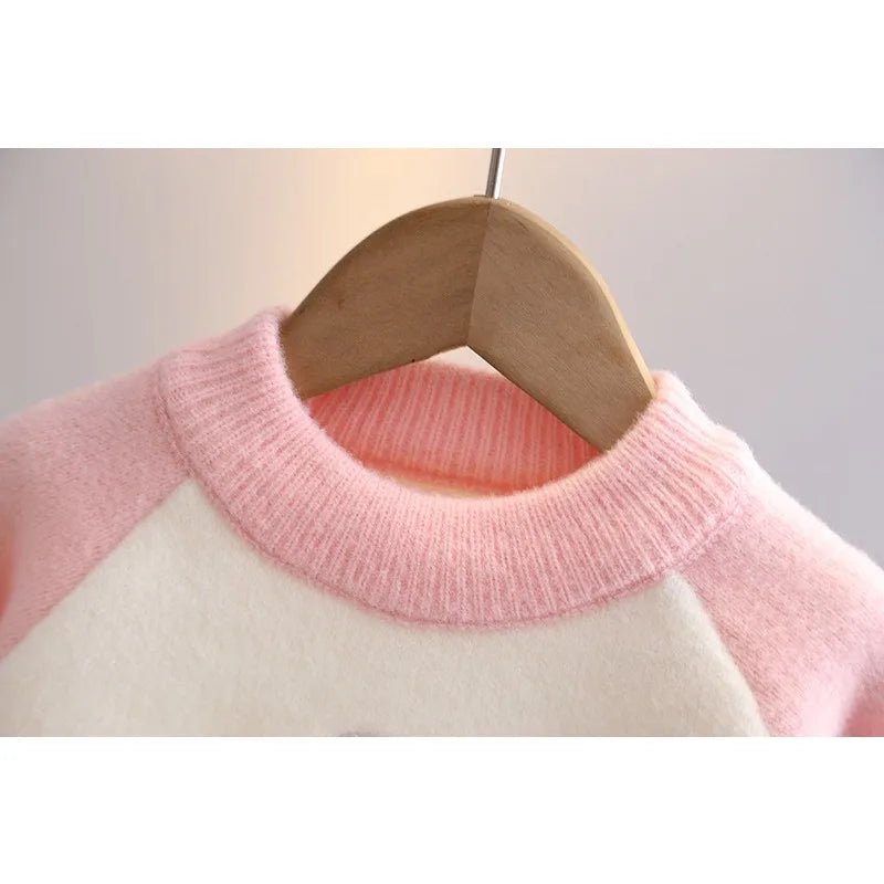 2 - 7Y Girls Embroidered Sweaters - itzy bitsy