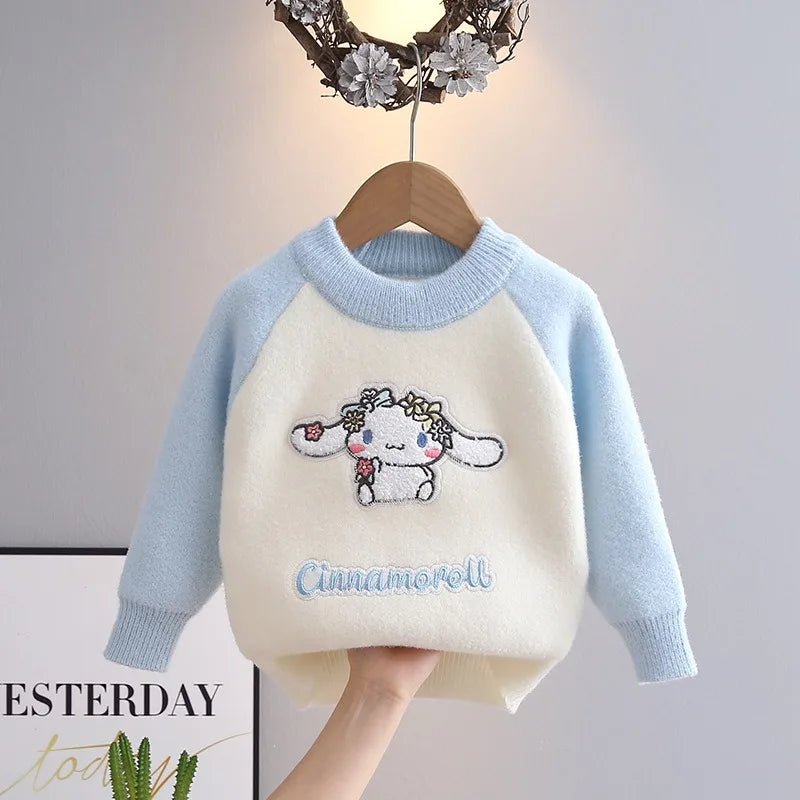 2 - 7Y Girls Embroidered Sweaters - itzy bitsy