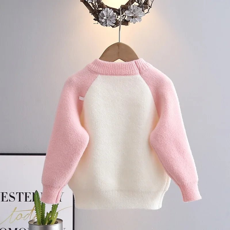 2 - 7Y Girls Embroidered Sweaters - itzy bitsy