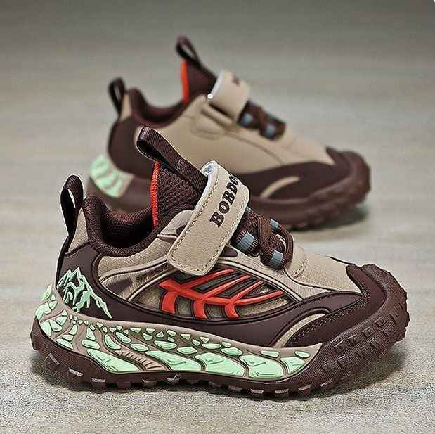 Khaki Bobdog Lightweight Wear-Resistant Soft-Sole Casual Boy's Sneakers (Copy)