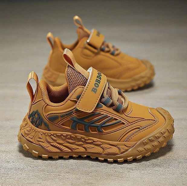 Brown Bobdog Lightweight Wear-Resistant Soft-Sole Casual Boy's Sneakers (Copy)