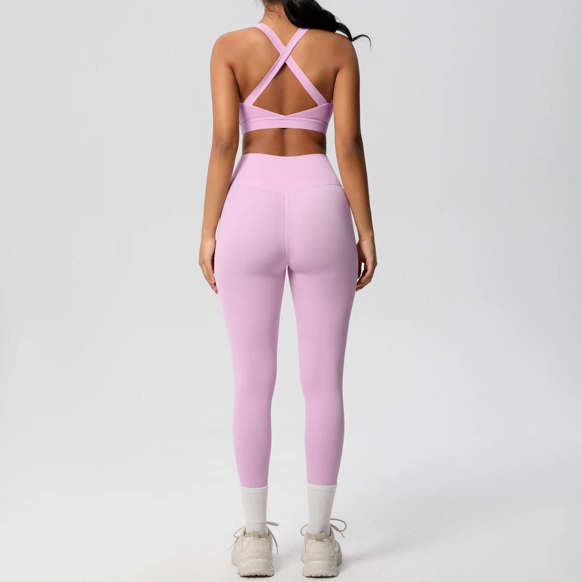 2pcs Fitness Yoga Gym High Waist Pants & Bra Set - itzy bitsy