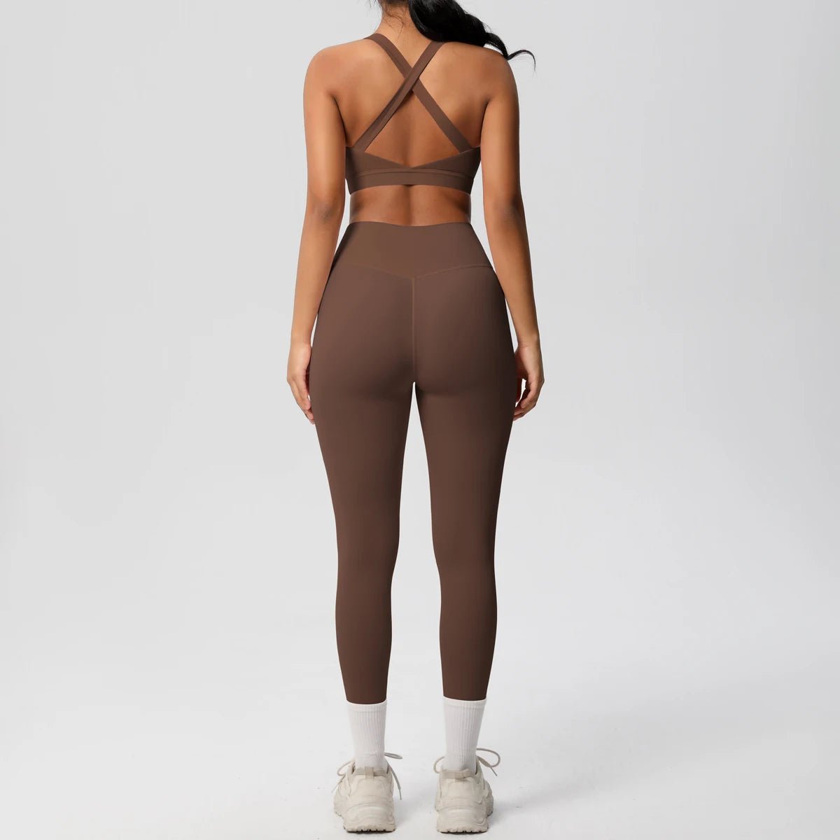 2pcs Fitness Yoga Gym High Waist Pants & Bra Set - itzy bitsy