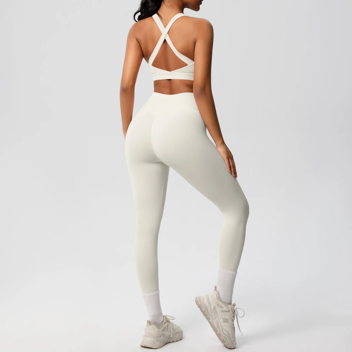 2pcs Fitness Yoga Gym High Waist Pants & Bra Set - itzy bitsy