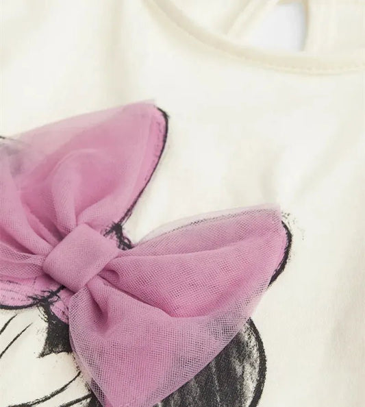 2Pcs Minnie Casual Printed Long Sleeved Top + Pants Outfits - itzy bitsy