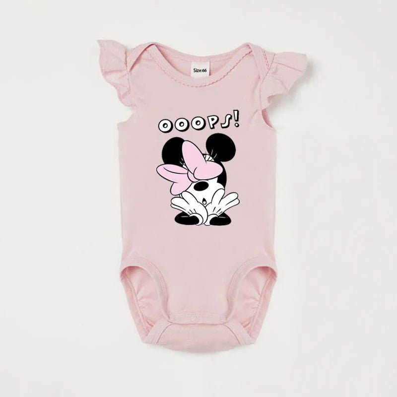 2Pcs Minnie Mouse & Daisy Duck Printed Summer Cute Bodysuits - itzy bitsy