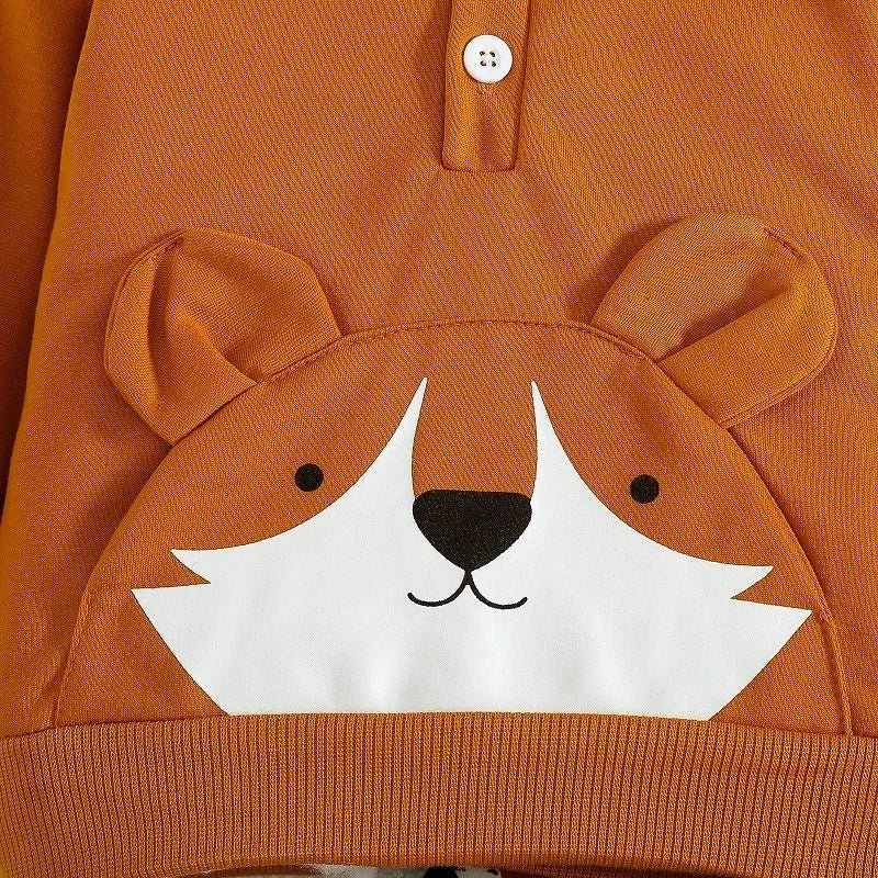 2PCS Set Cute Animal Print Hoody + Pants - itzy bitsy