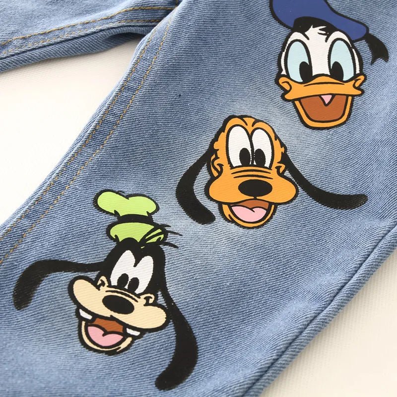 2pcs Set Mickey Mouse Long Sleeve Tops + Jeans Pants for Boys - itzy bitsy