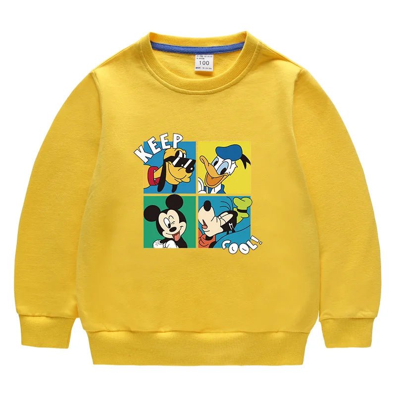 2pcs Set Mickey Mouse Long Sleeve Tops + Jeans Pants for Boys - itzy bitsy