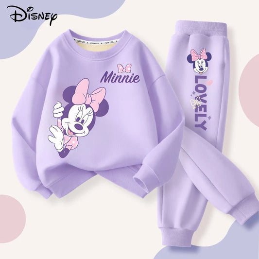 2pcs Set Minnie Printed Sweatshirt and Sweatpants - itzy bitsy
