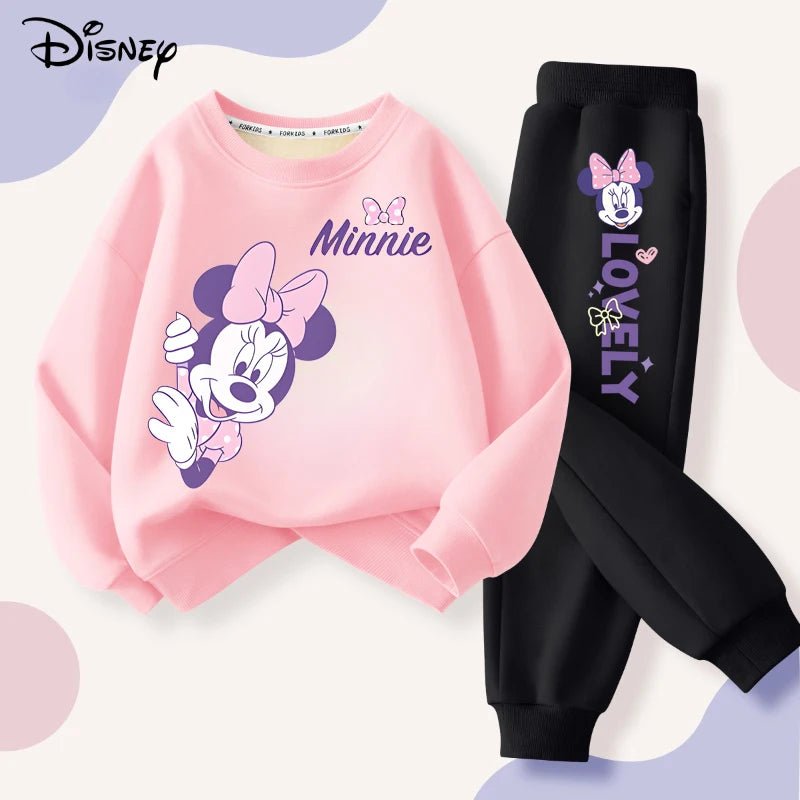2pcs Set Minnie Printed Sweatshirt and Sweatpants - itzy bitsy
