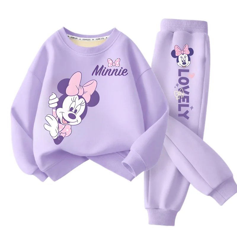 2pcs Set Minnie Printed Sweatshirt and Sweatpants - itzy bitsy