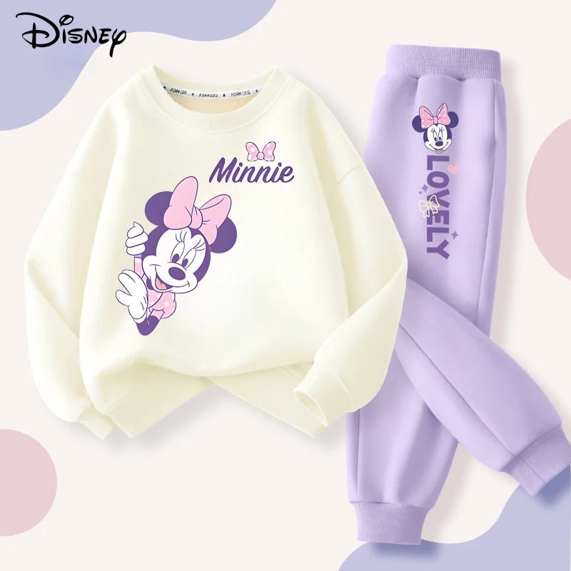 2pcs Set Minnie Printed Sweatshirt and Sweatpants - itzy bitsy
