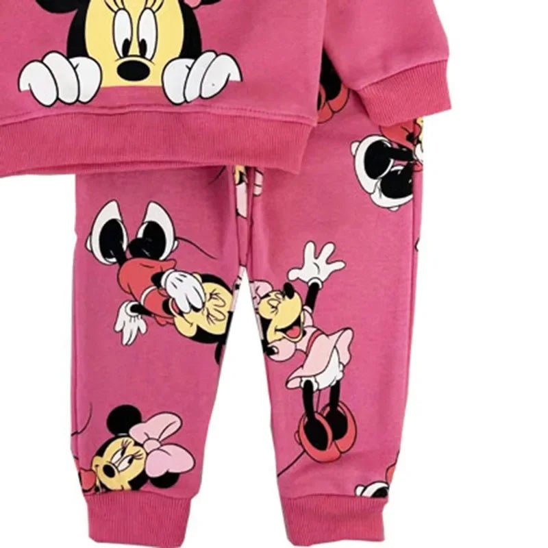 2pcs Set Winter Clothes Long Sleeve Minnie Sweater + Thick Pants - itzy bitsy