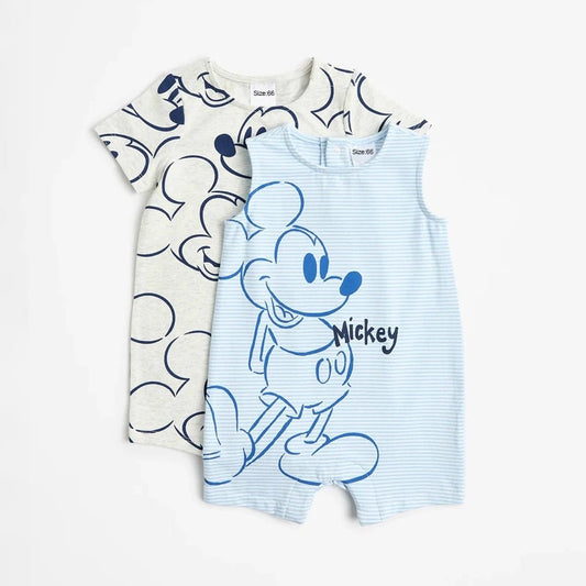 2Pcs Summer Mickey Mouse Jumpsuits - itzy bitsy