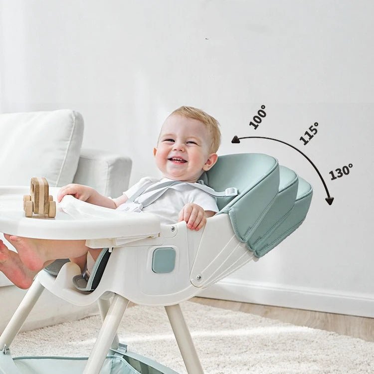 3 - in - 1 Convertible and Foldable Rocking High Chair with Lockable Wheels - itzy bitsy