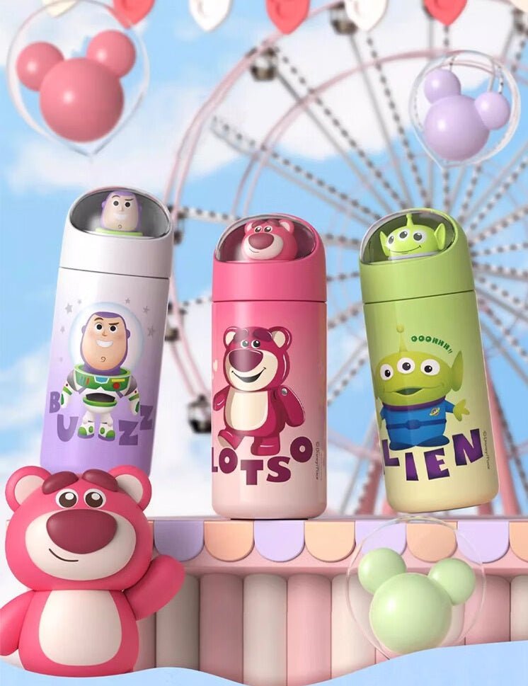 350ML Lotso, Alien & Buzz Insulated Water Bottle - itzy bitsy