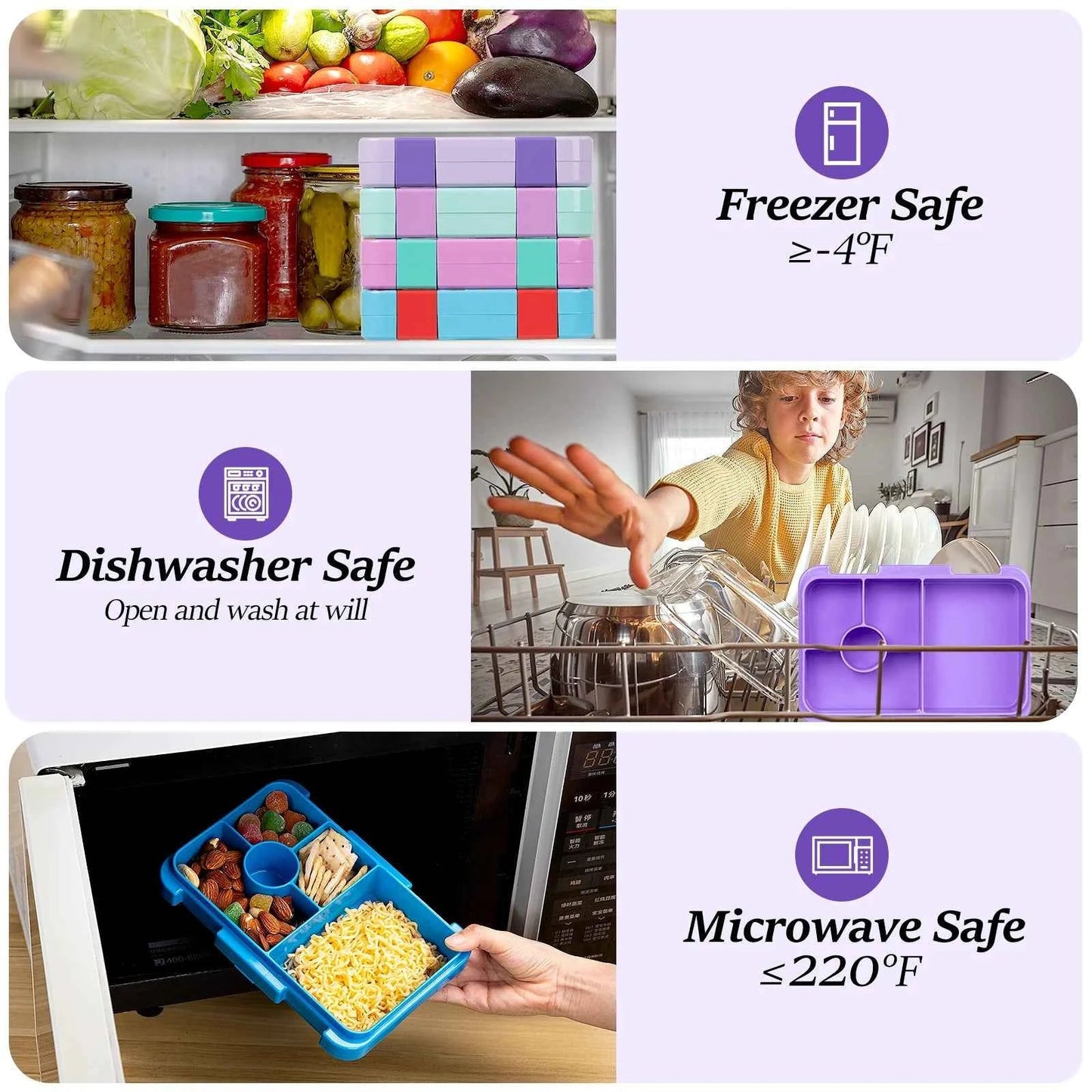 37oz Adorable Cartoon Printed Bento Box Leakproof BPA - Free - itzy bitsy