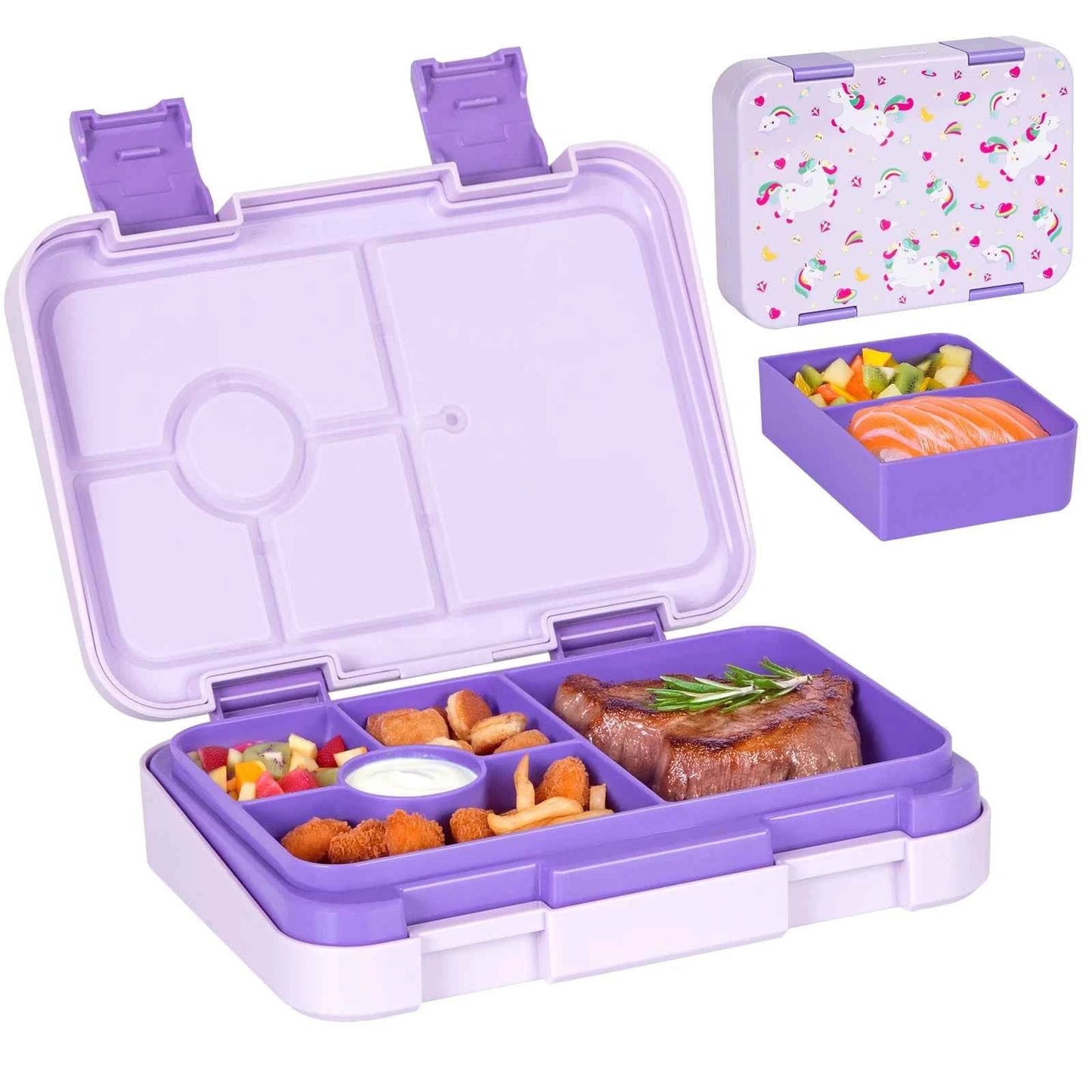 37oz Adorable Cartoon Printed Bento Box Leakproof BPA - Free - itzy bitsy