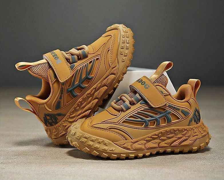 Brown Bobdog Lightweight Wear-Resistant Soft-Sole Casual Boy's Sneakers (Copy)