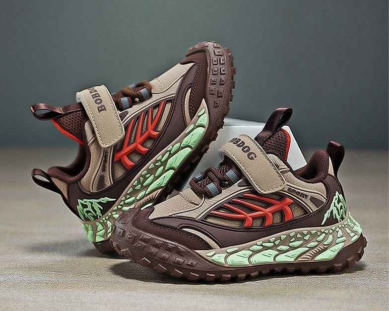 Khaki Bobdog Lightweight Wear-Resistant Soft-Sole Casual Boy's Sneakers (Copy)