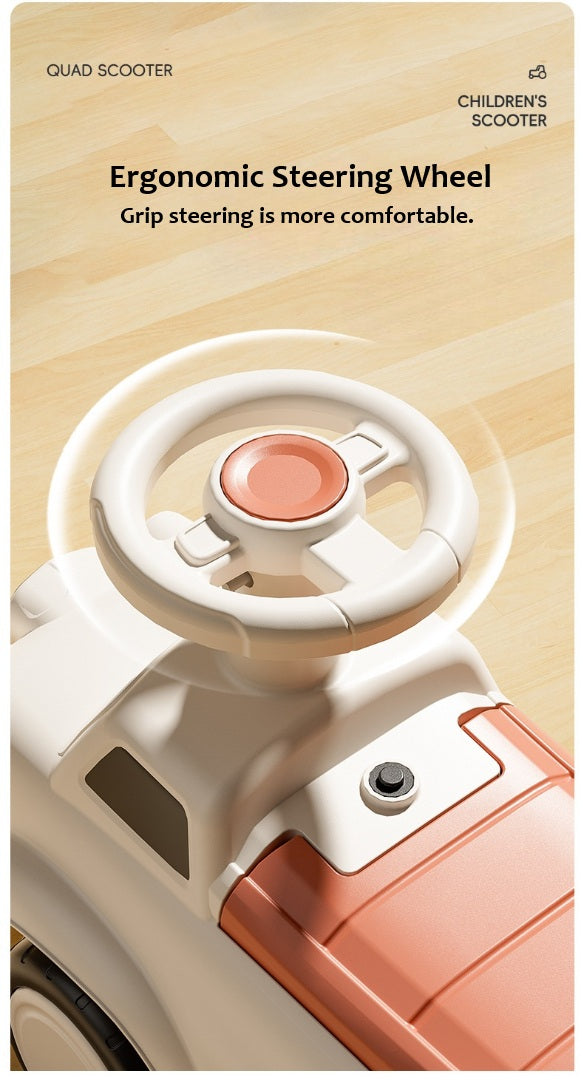 Children's Quad Ride On Car with Music and Light