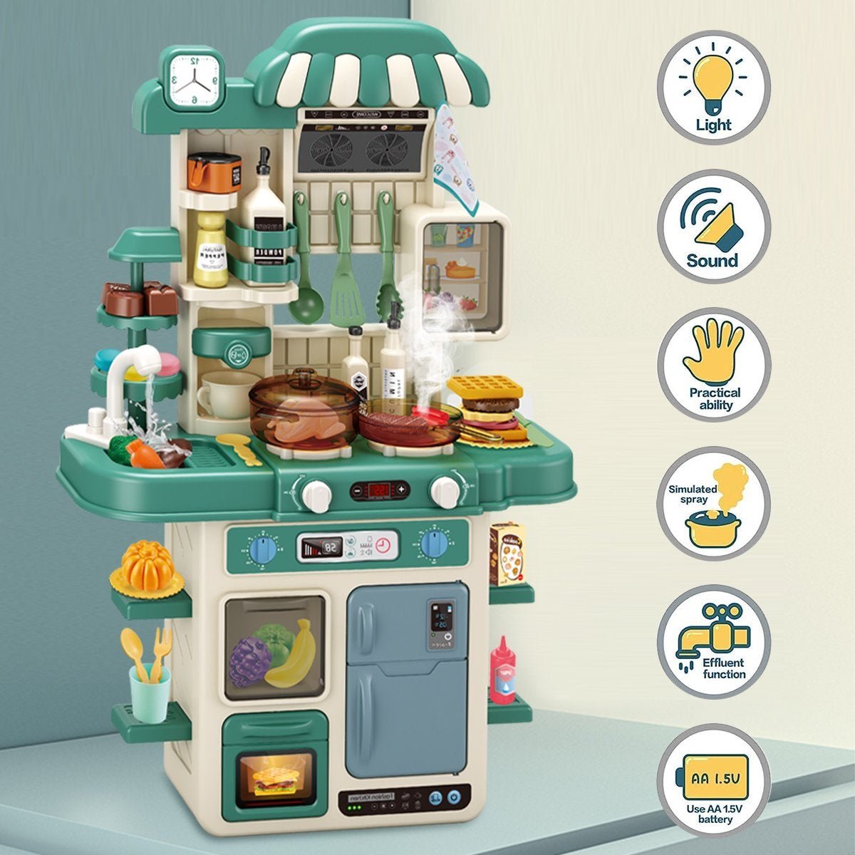 48PC Home Kitchen Playset - itzy bitsy