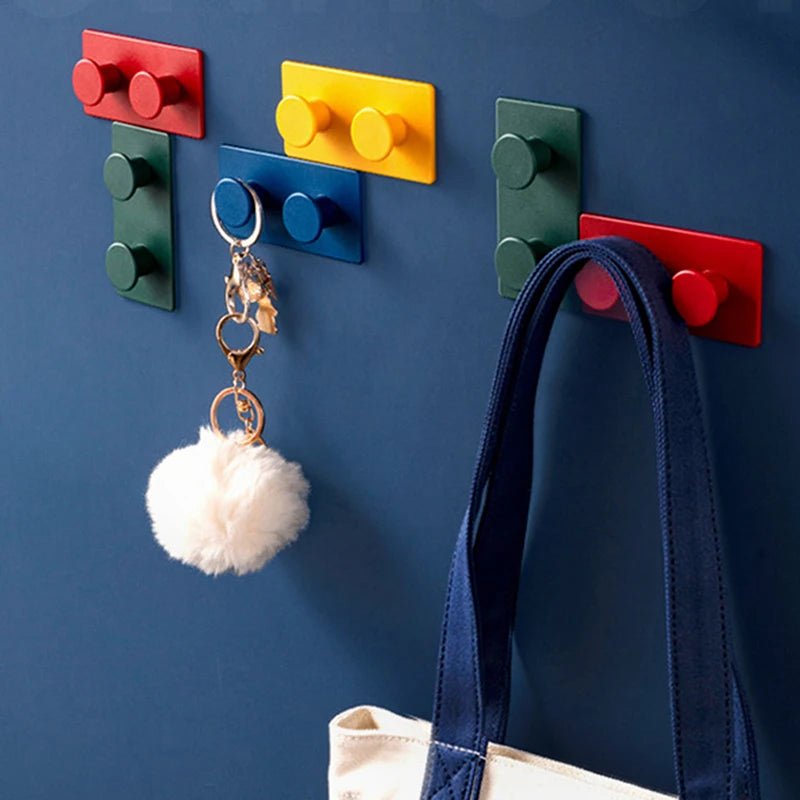 4pcs/set Building Block Key Holder / Wall Hook - itzy bitsy