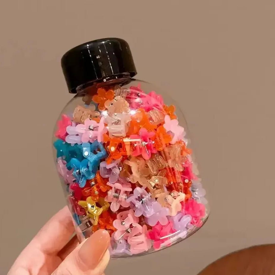 50pcs Colorful Hair Mini Grabbing Claw Clip - itzy bitsy