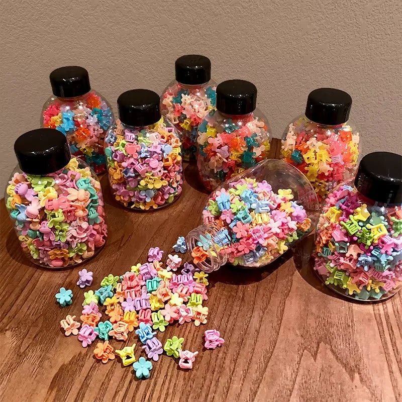 50pcs Colorful Hair Mini Grabbing Claw Clip - itzy bitsy