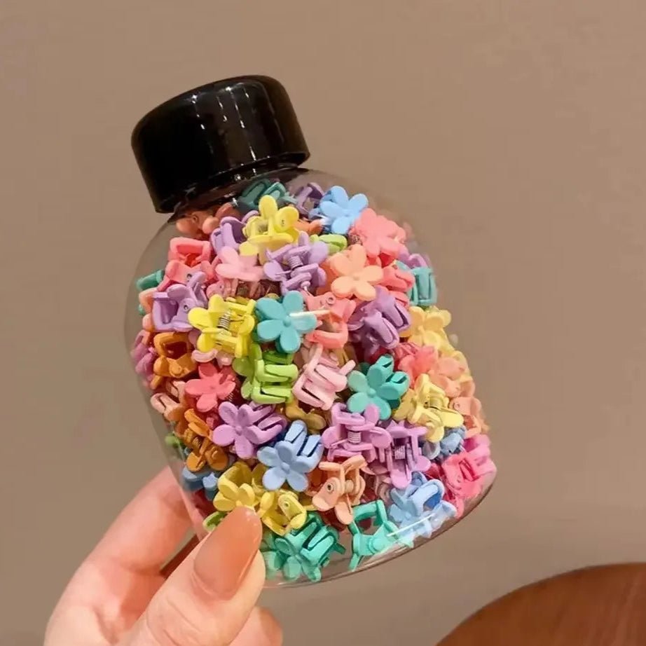 50pcs Colorful Hair Mini Grabbing Claw Clip - itzy bitsy