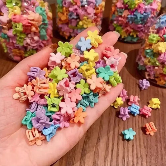 50pcs Colorful Hair Mini Grabbing Claw Clip - itzy bitsy