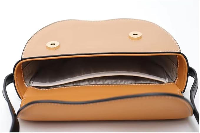 Curve Wave Crossbody Saddle Bag