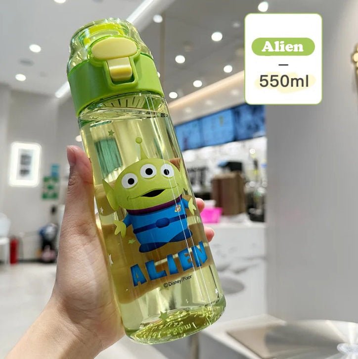 550ml Cartoon Clear Water Bottle - itzy bitsy