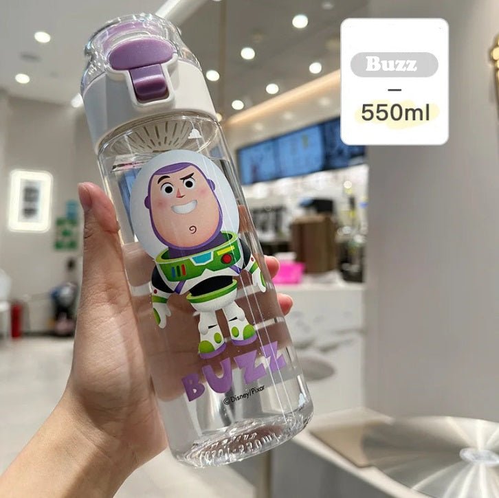 550ml Cartoon Clear Water Bottle - itzy bitsy