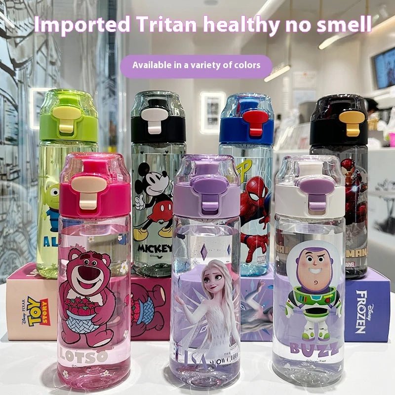 550ml Cartoon Clear Water Bottle - itzy bitsy