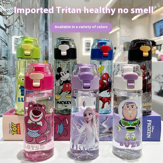 550ml Cartoon Clear Water Bottle - itzy bitsy
