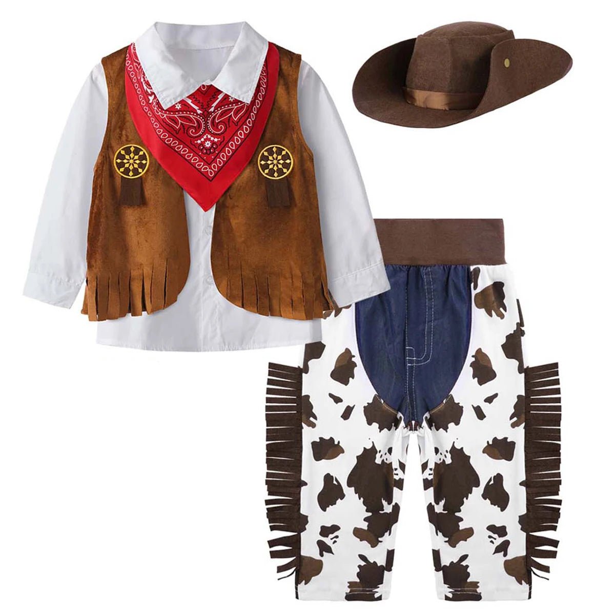 5pcs Kids Cowboy Costume Set - itzy bitsy