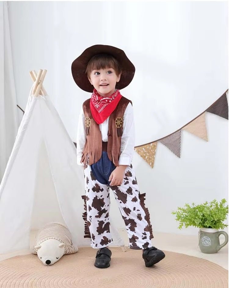 5pcs Kids Cowboy Costume Set - itzy bitsy