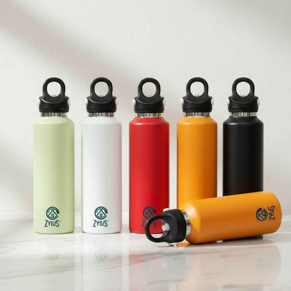 Stainless Steel Insulated Twist Free Water Bottle - 1 Liter