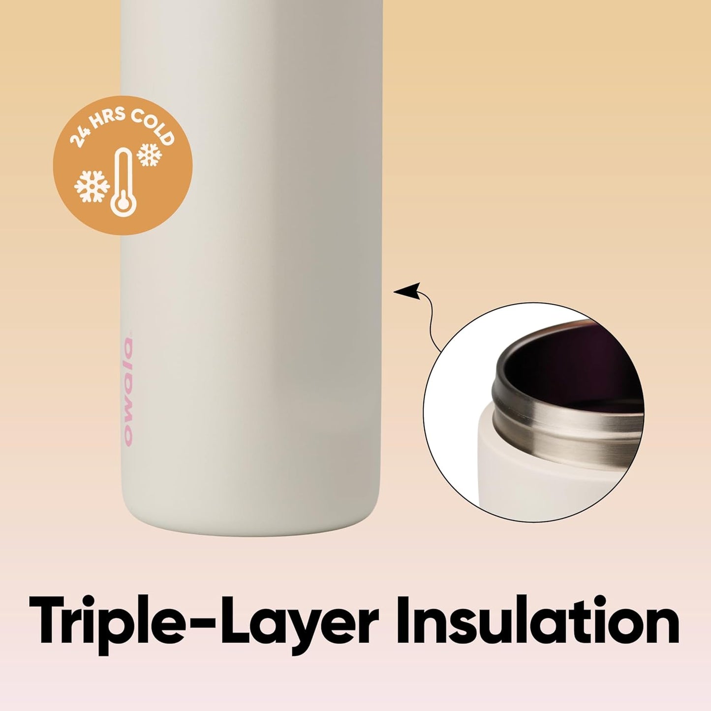 Owala FreeSip Insulated Stainless Steel, BPA-Free Water Bottle - 24oz/32oz