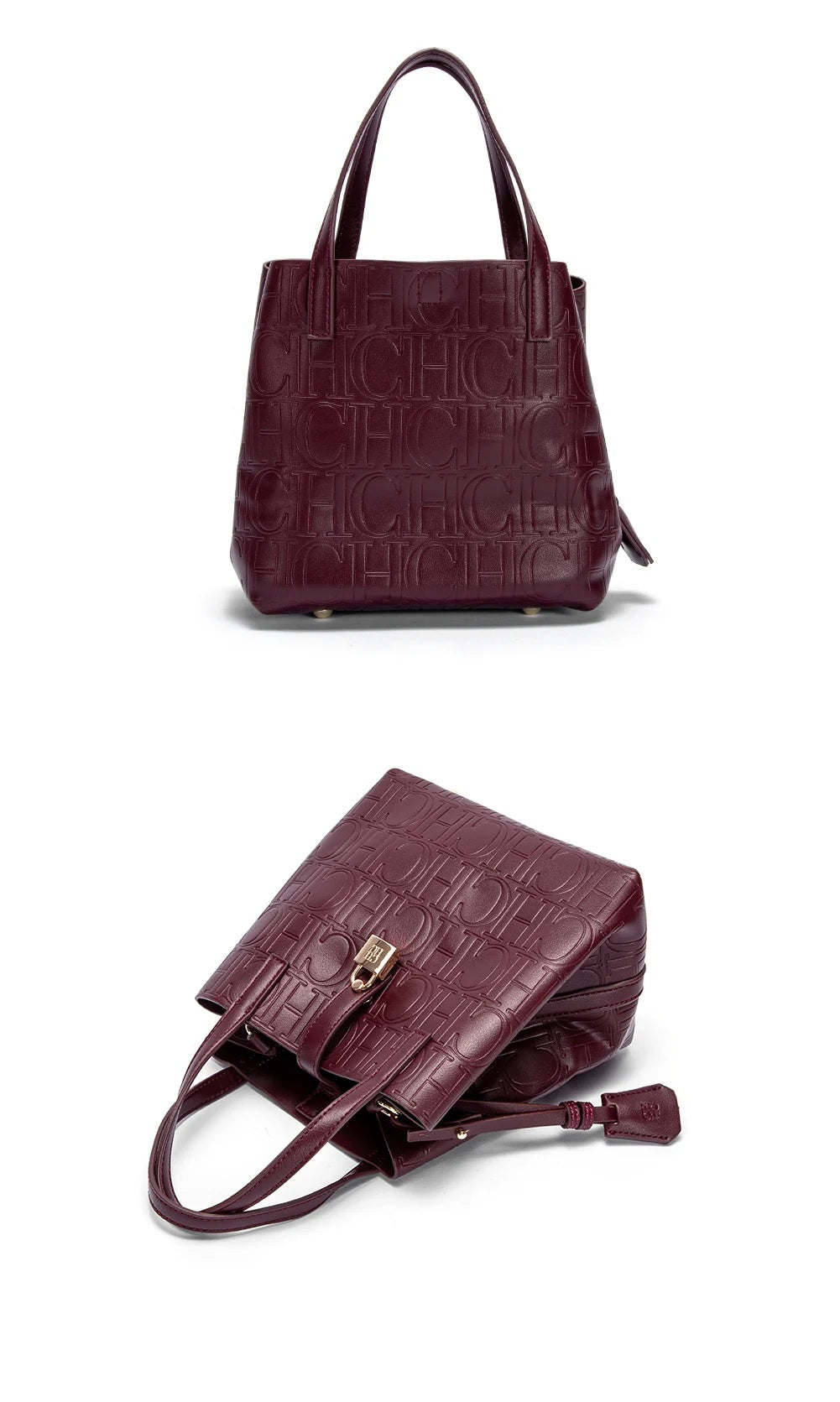 CHCH Women's Matryoshka Locked Hobo Bucket Bag